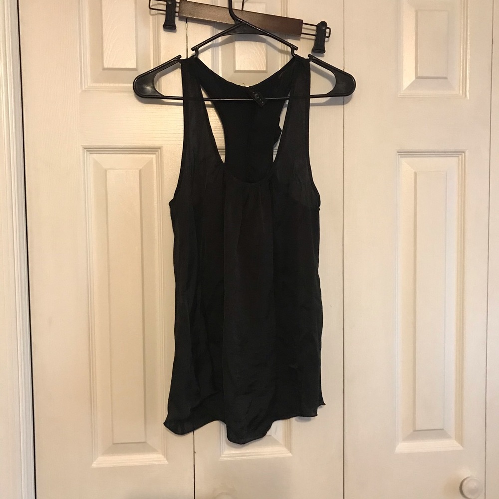 Racerback Ruffled Blouse
